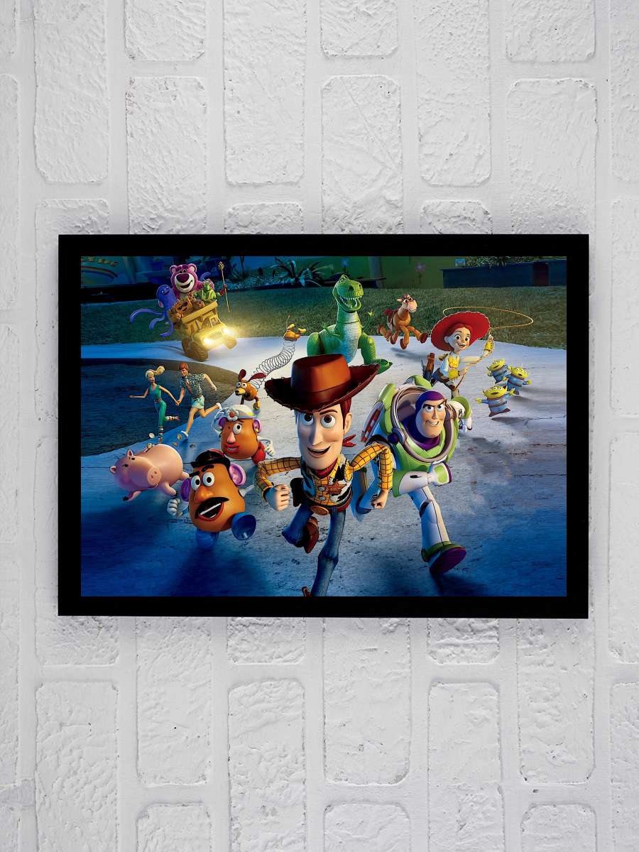 Oyuncak Hikayesi 3 - Toy Story 3 Film Tablo Siyah Çerçeveli Film Poster Afiş Tablo