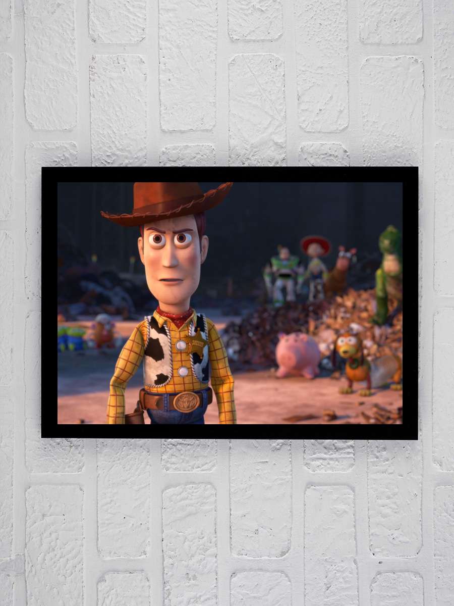 Oyuncak Hikayesi 3 - Toy Story 3 Film Tablo Siyah Çerçeveli Film Poster Afiş Tablo