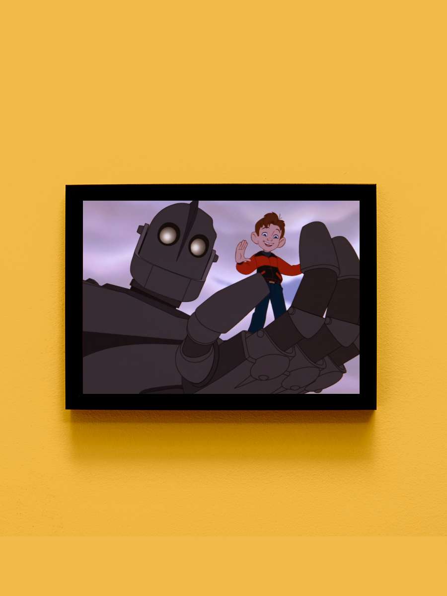 Demir Dev - The Iron Giant Film Tablo Siyah Çerçeveli Film Poster Afiş Tablo