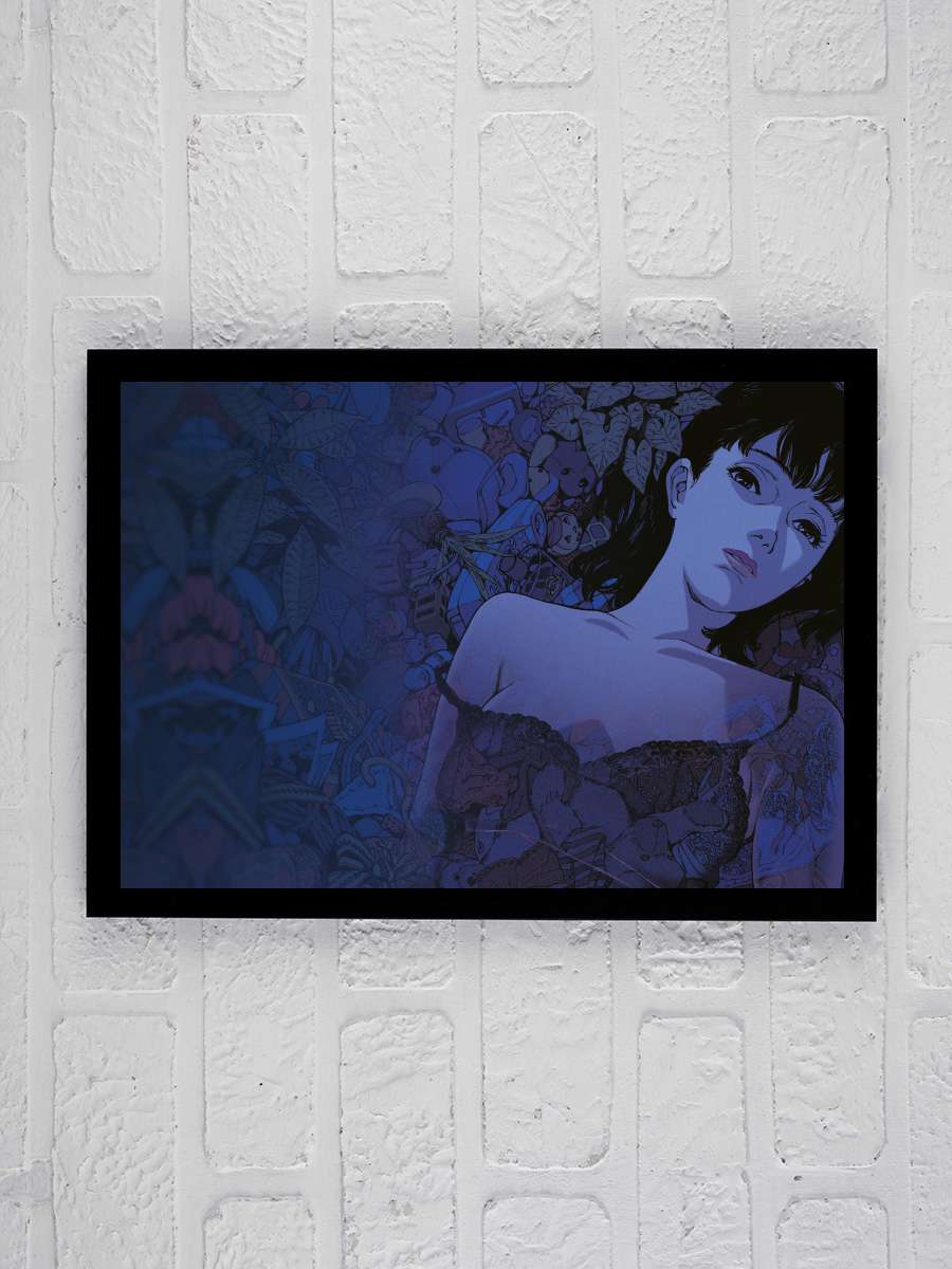 Mükemmel Mavi - PERFECT BLUE Film Tablo Siyah Çerçeveli Film Poster Afiş Tablo