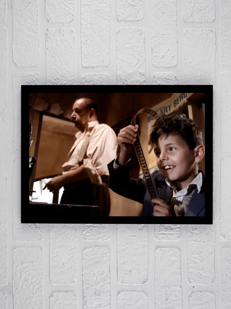 Cennet Sineması - Nuovo Cinema Paradiso Film Tablo Siyah Çerçeveli Film Poster Afiş Tablo