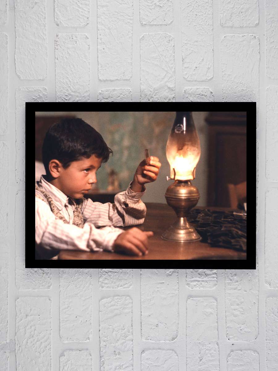 Cennet Sineması - Nuovo Cinema Paradiso Film Tablo Siyah Çerçeveli Film Poster Afiş Tablo