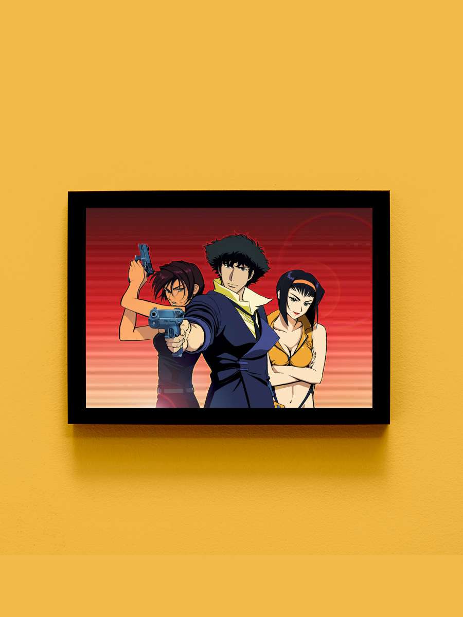 Cowboy Bebop Cennet Kapısı - カウボーイビバップ 天国の扉 Film Tablo Siyah Çerçeveli Film Poster Afiş Tablo