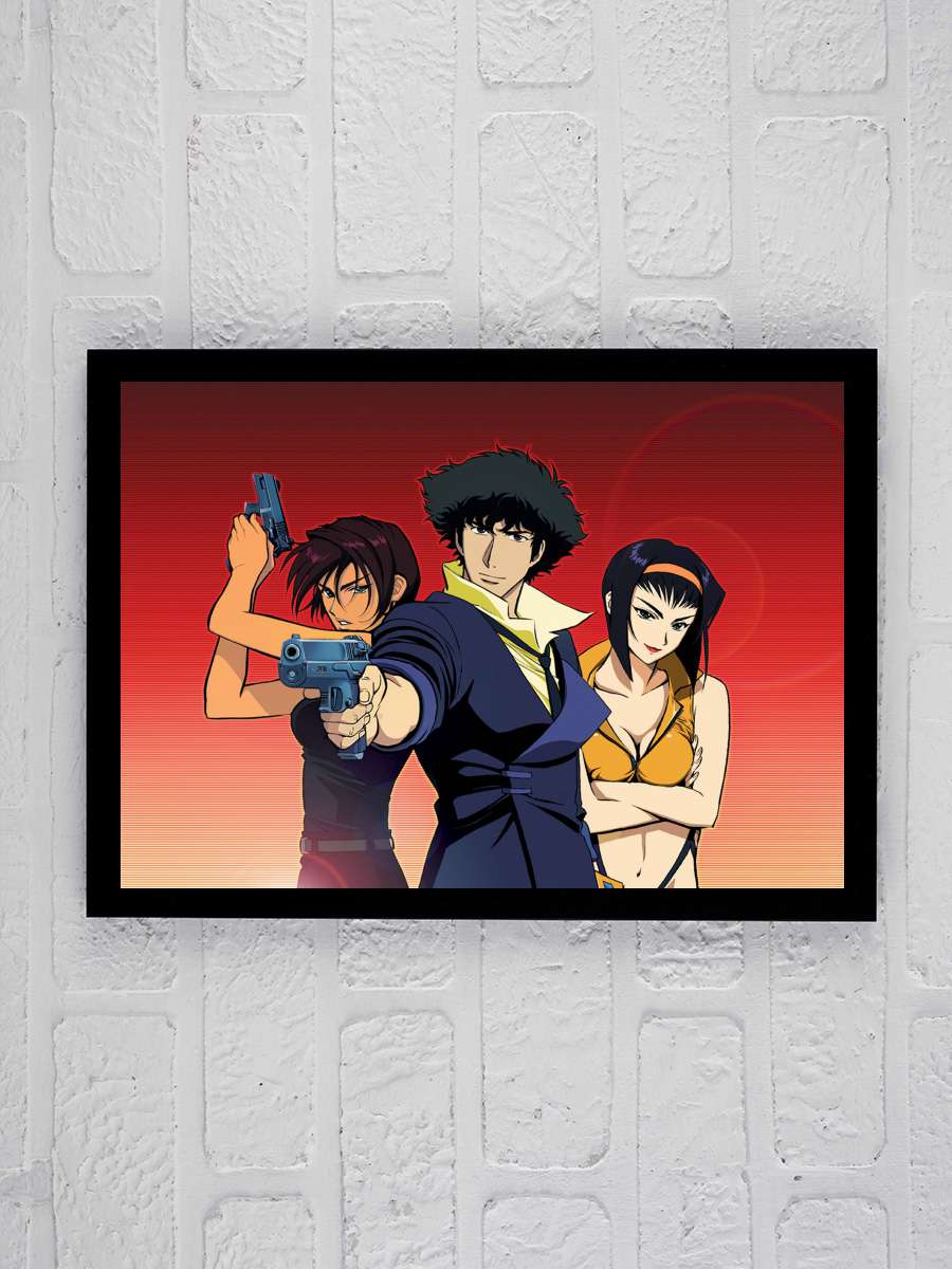 Cowboy Bebop Cennet Kapısı - カウボーイビバップ 天国の扉 Film Tablo Siyah Çerçeveli Film Poster Afiş Tablo