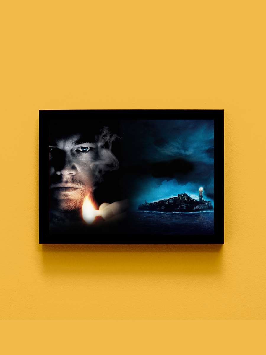 Zindan Adası - Shutter Island Film Tablo Siyah Çerçeveli Film Poster Afiş Tablo