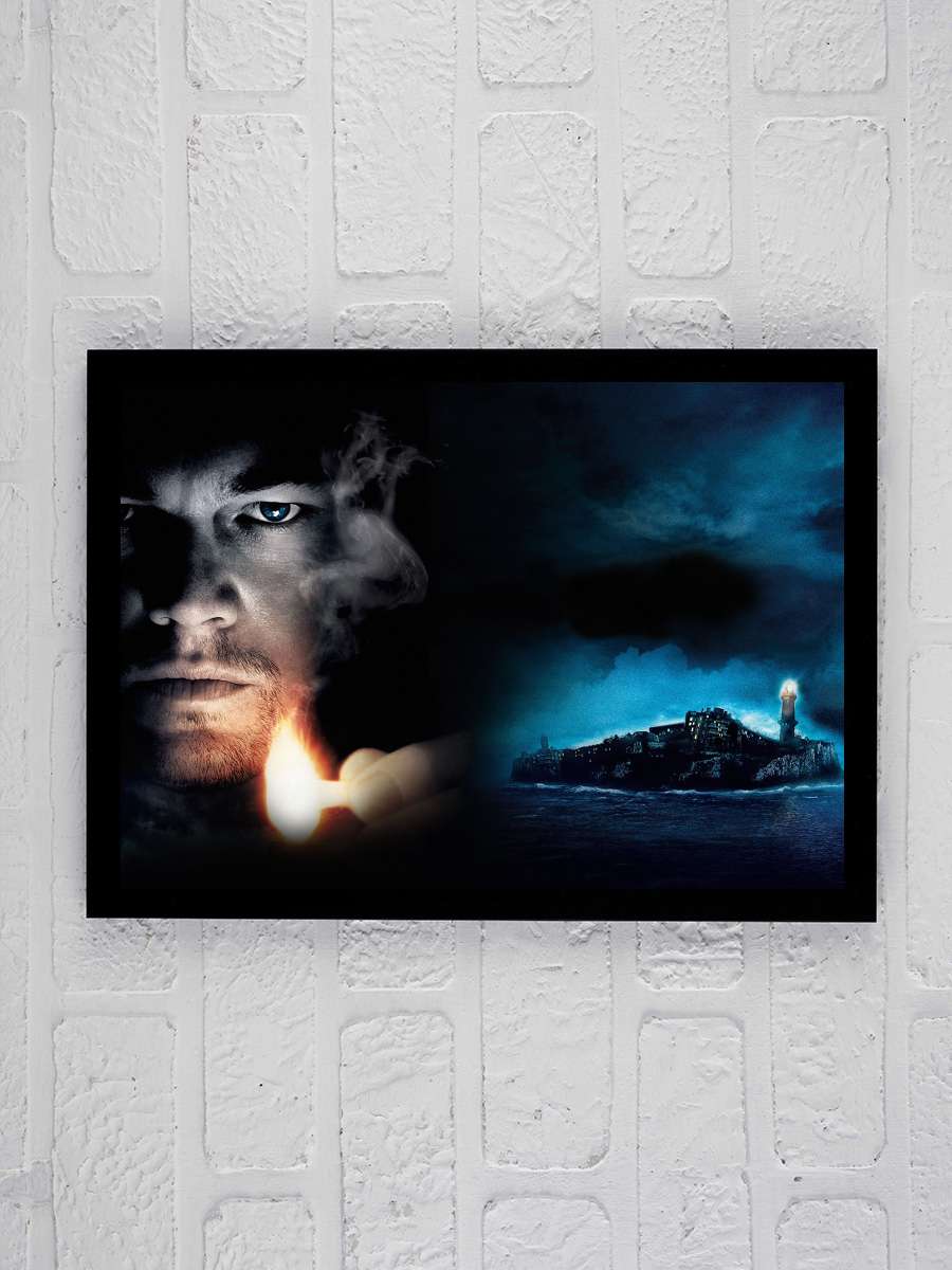 Zindan Adası - Shutter Island Film Tablo Siyah Çerçeveli Film Poster Afiş Tablo