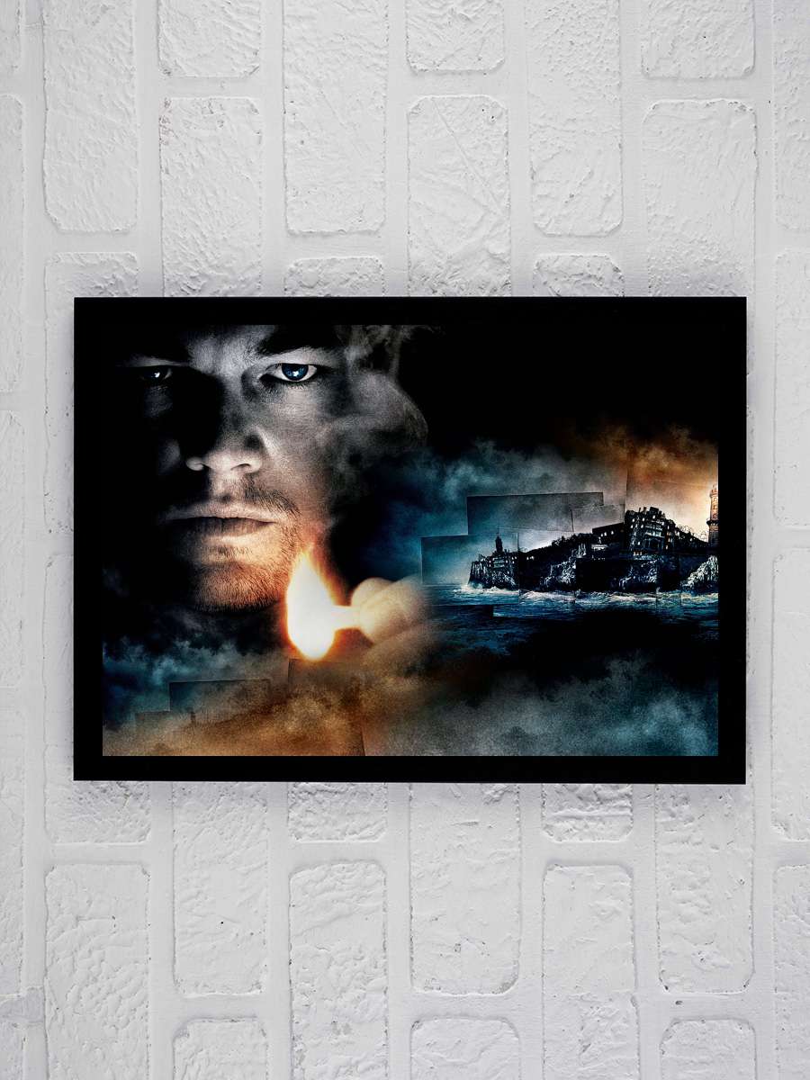 Zindan Adası - Shutter Island Film Tablo Siyah Çerçeveli Film Poster Afiş Tablo