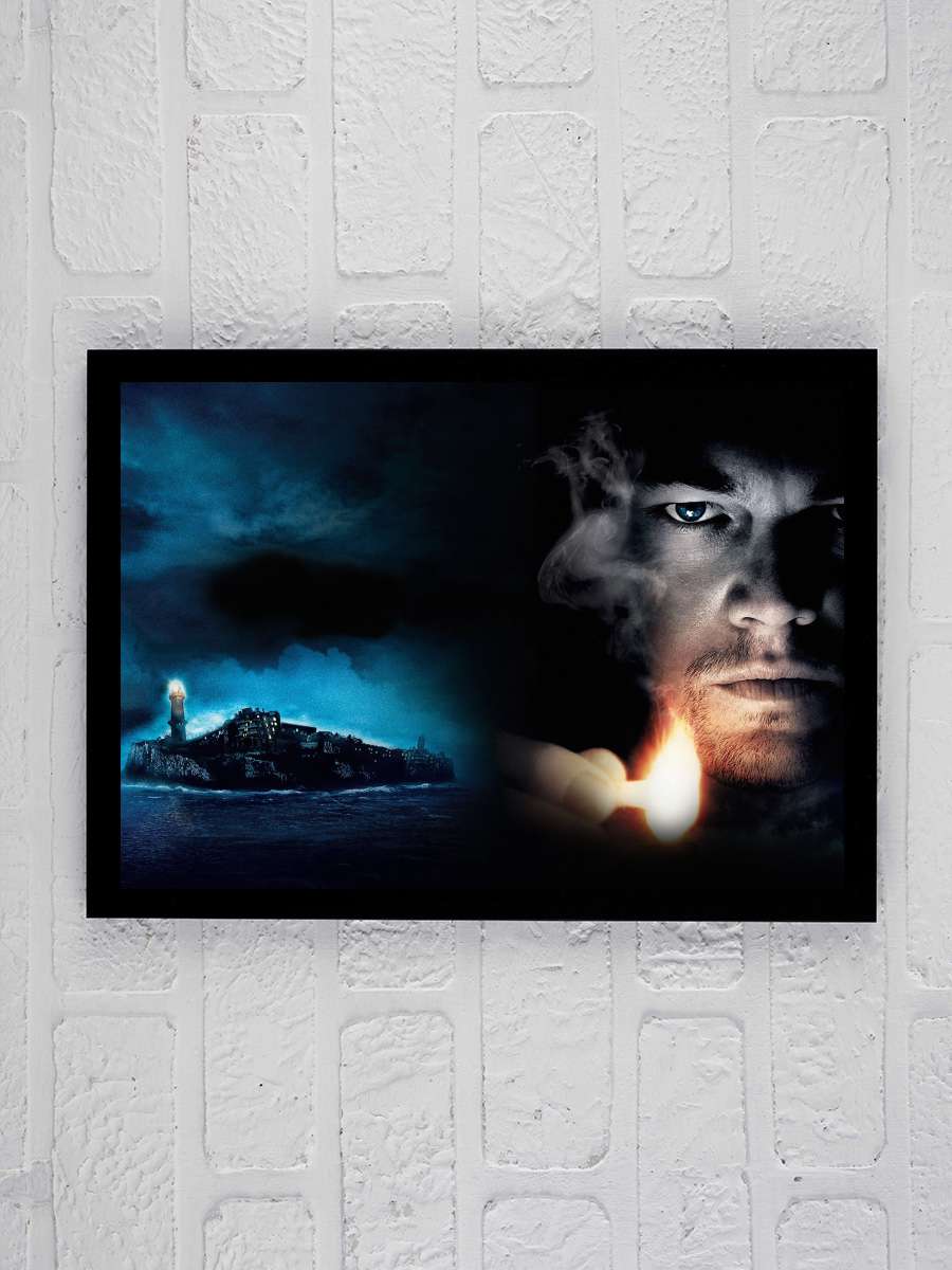 Zindan Adası - Shutter Island Film Tablo Siyah Çerçeveli Film Poster Afiş Tablo