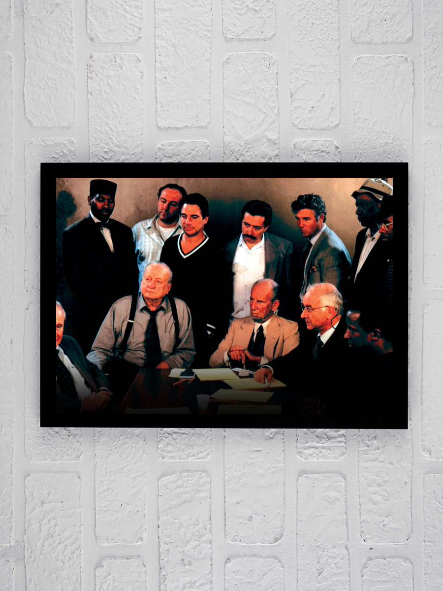 12 Angry Men Film Tablo Siyah Çerçeveli Film Poster Afiş Tablo