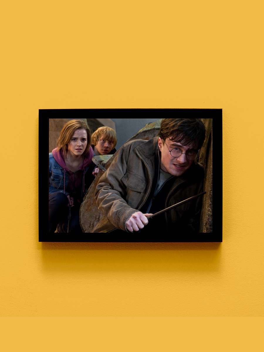 Harry Potter ve Ölüm Yadigârları: Bölüm 2 - Harry Potter and the Deathly Hallows: Part 2 Film Tablo Siyah Çerçeveli Film Poster Afiş Tablo