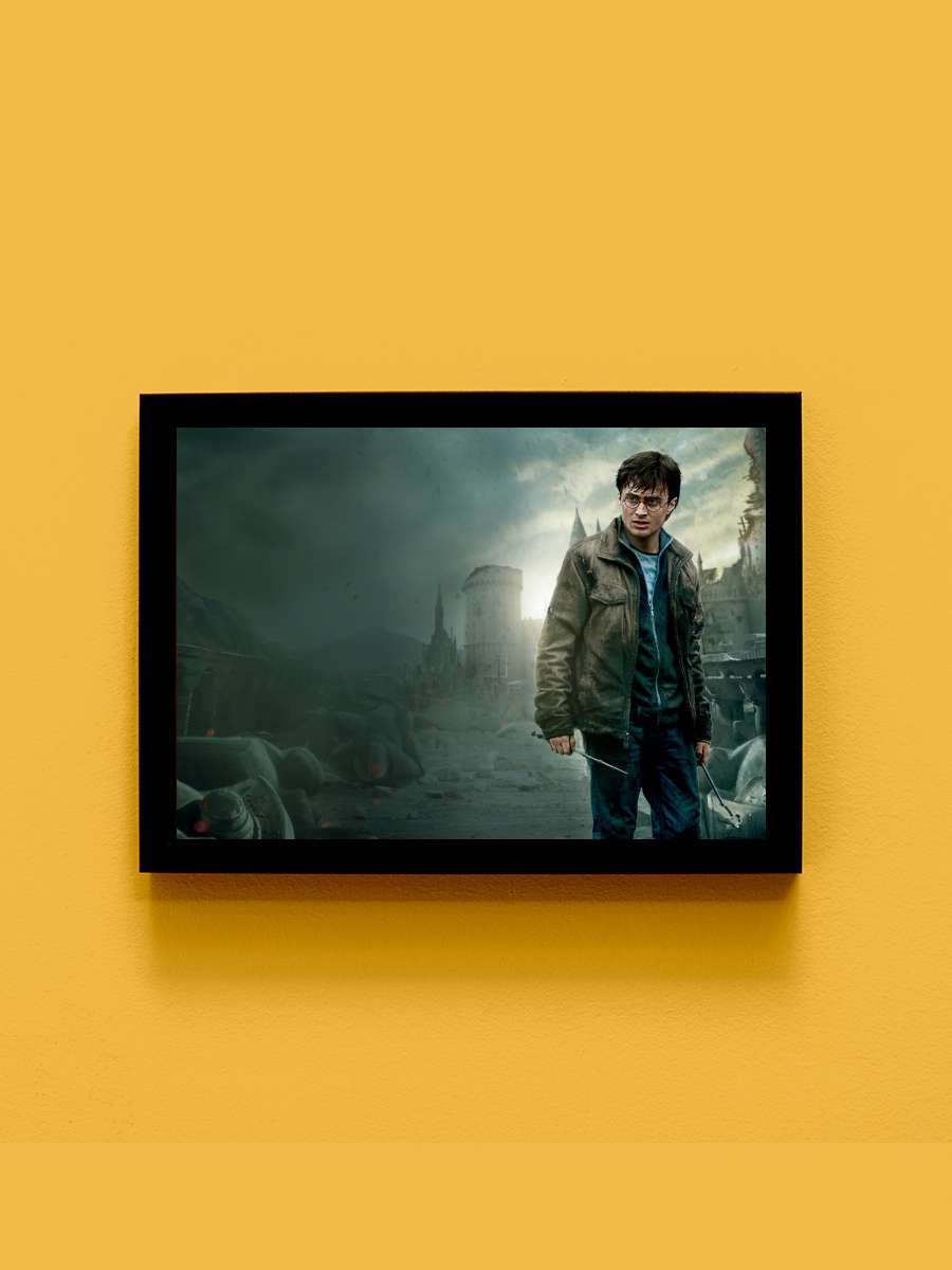 Harry Potter ve Ölüm Yadigârları: Bölüm 2 - Harry Potter and the Deathly Hallows: Part 2 Film Tablo Siyah Çerçeveli Film Poster Afiş Tablo