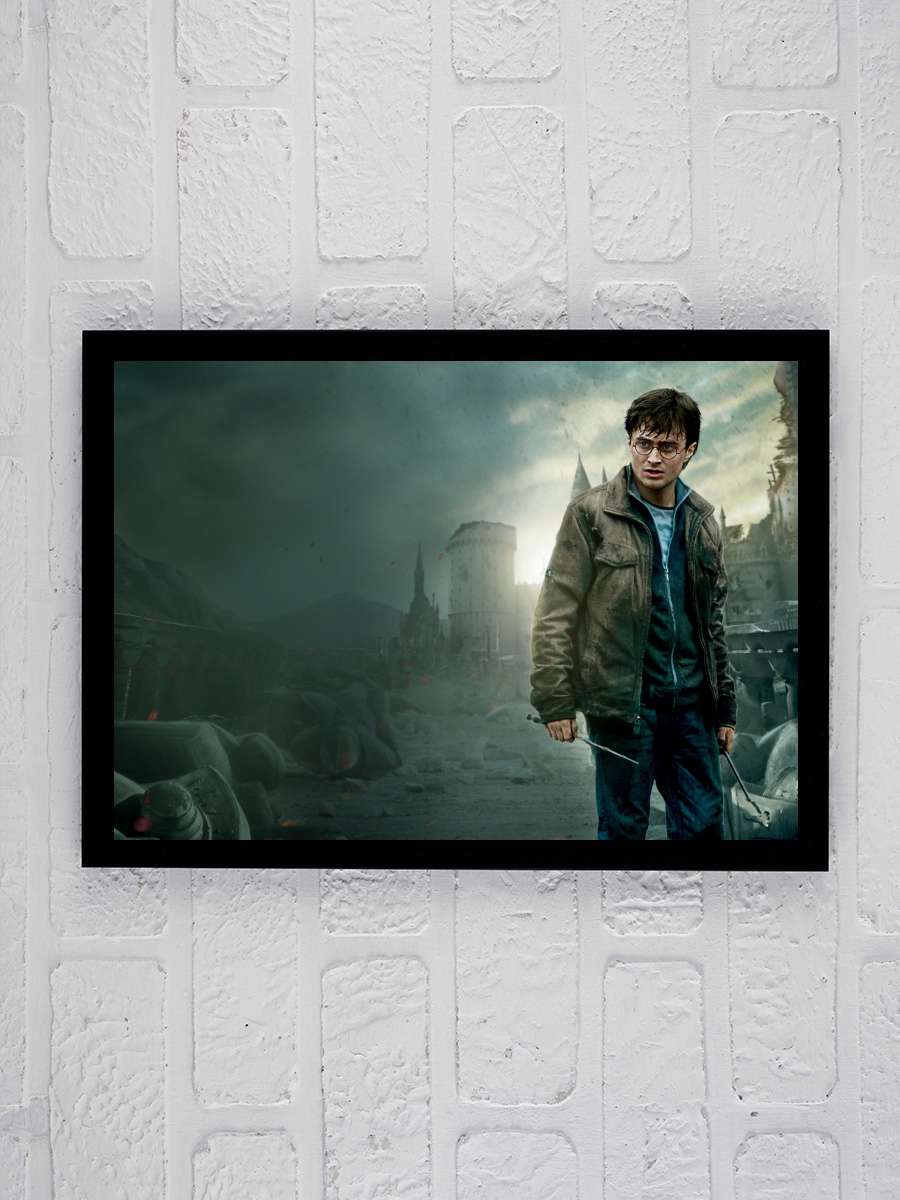 Harry Potter ve Ölüm Yadigârları: Bölüm 2 - Harry Potter and the Deathly Hallows: Part 2 Film Tablo Siyah Çerçeveli Film Poster Afiş Tablo