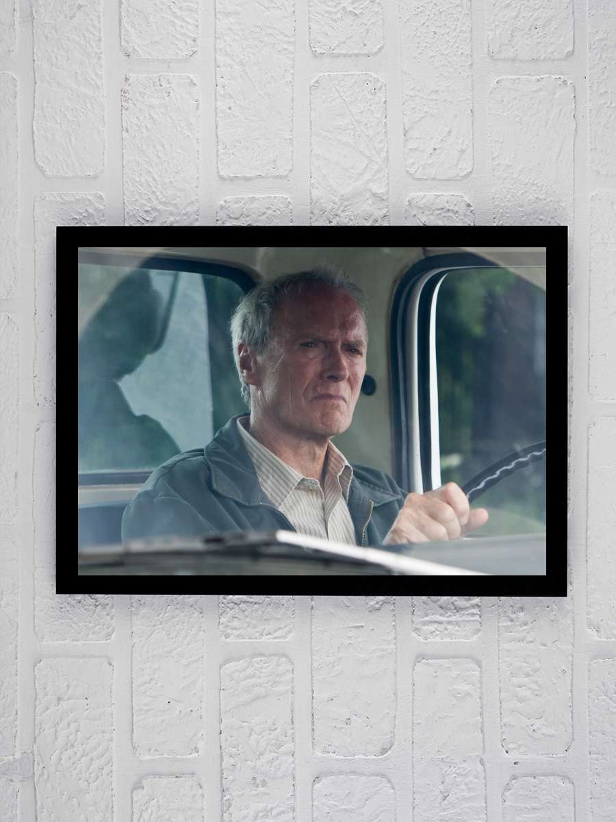 Gran Torino Film Tablo Siyah Çerçeveli Film Poster Afiş Tablo