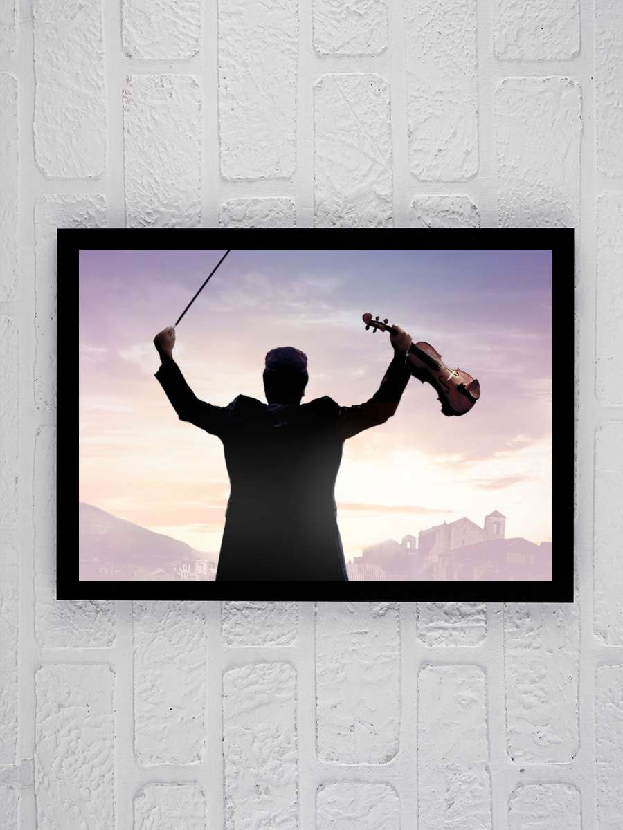 Damdaki Kemancı - Fiddler on the Roof Film Tablo Siyah Çerçeveli Film Poster Afiş Tablo