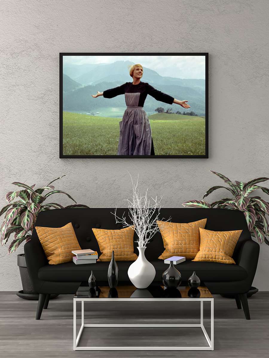 Neşeli Günler - The Sound of Music Film Tablo Siyah Çerçeveli Film Poster Afiş Tablo