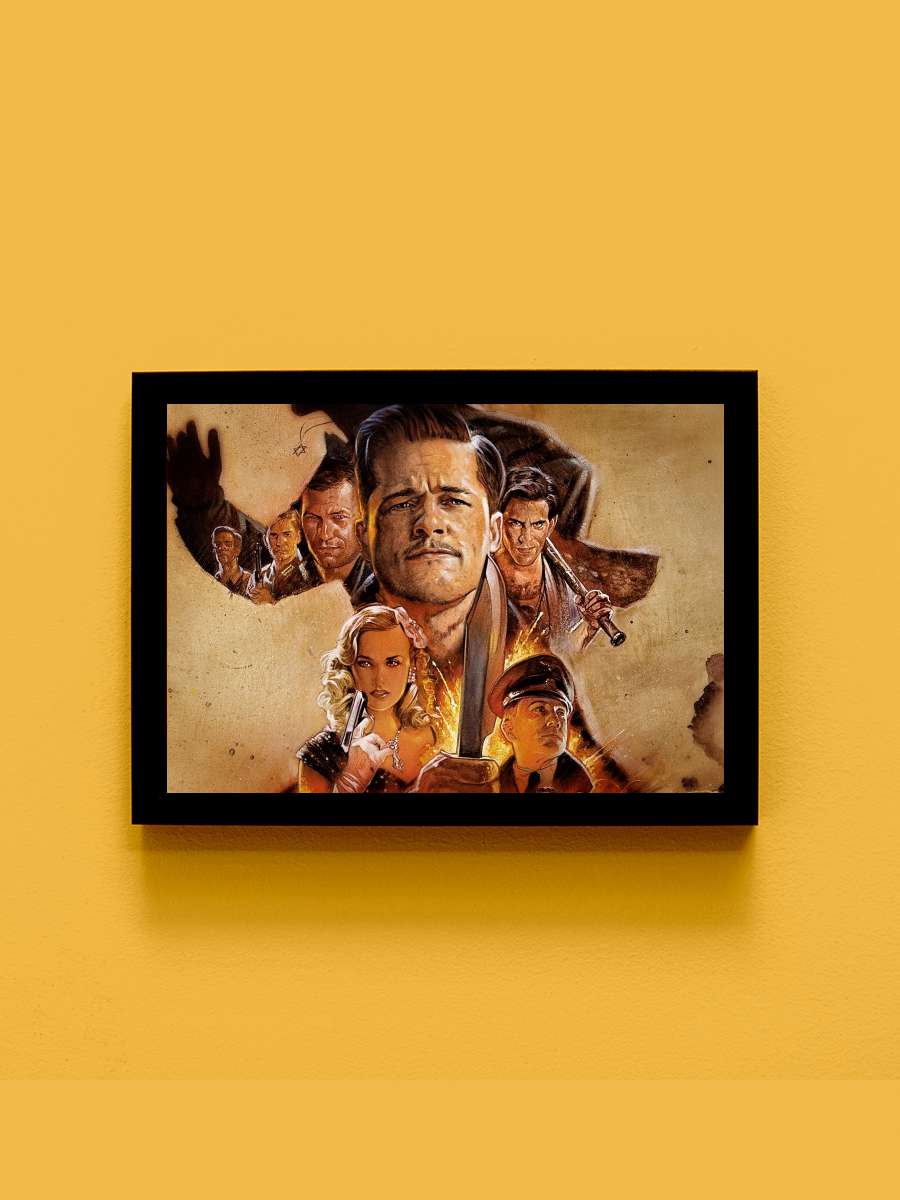 Soysuzlar Çetesi - Inglourious Basterds Film Tablo Siyah Çerçeveli Film Poster Afiş Tablo