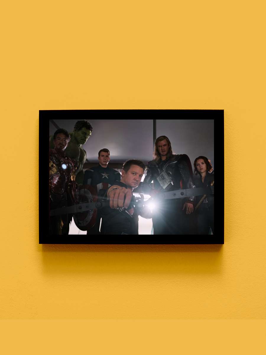 Yenilmezler - The Avengers Film Tablo Siyah Çerçeveli Film Poster Afiş Tablo