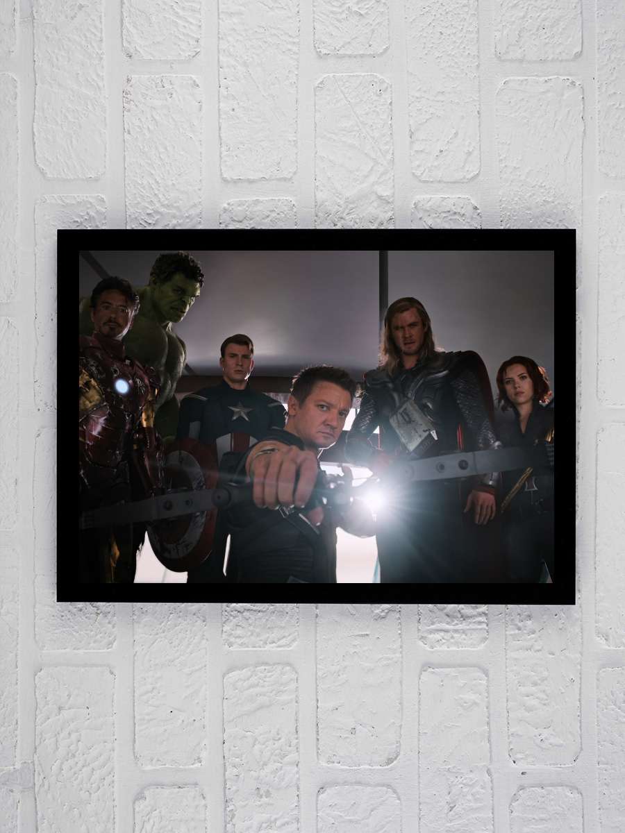 Yenilmezler - The Avengers Film Tablo Siyah Çerçeveli Film Poster Afiş Tablo