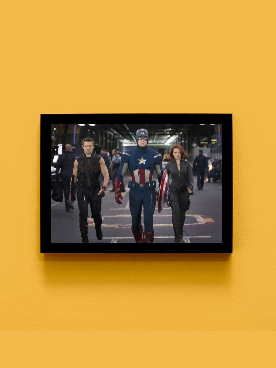 Yenilmezler - The Avengers Film Tablo Siyah Çerçeveli Film Poster Afiş Tablo