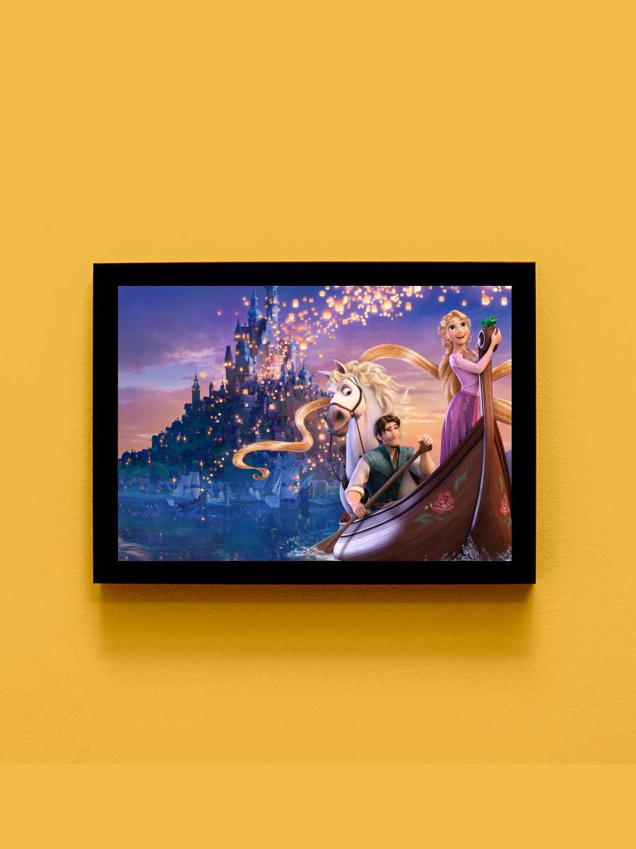 Karmakarışık - Tangled Film Tablo Siyah Çerçeveli Film Poster Afiş Tablo