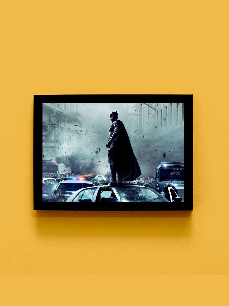 Kara Şövalye Yükseliyor - The Dark Knight Rises Film Tablo Siyah Çerçeveli Film Poster Afiş Tablo