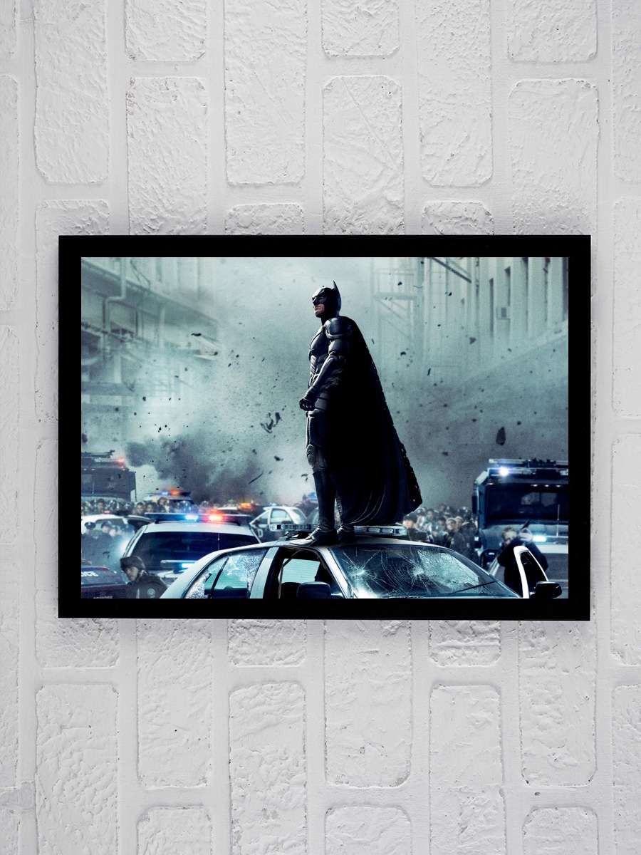 Kara Şövalye Yükseliyor - The Dark Knight Rises Film Tablo Siyah Çerçeveli Film Poster Afiş Tablo