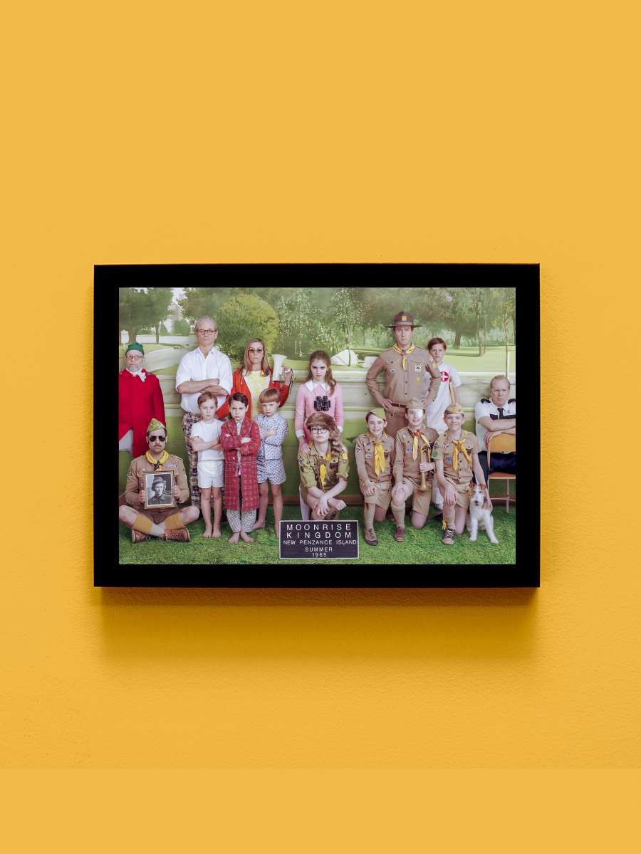 Moonrise Kingdom Film Tablo Siyah Çerçeveli Film Poster Afiş Tablo