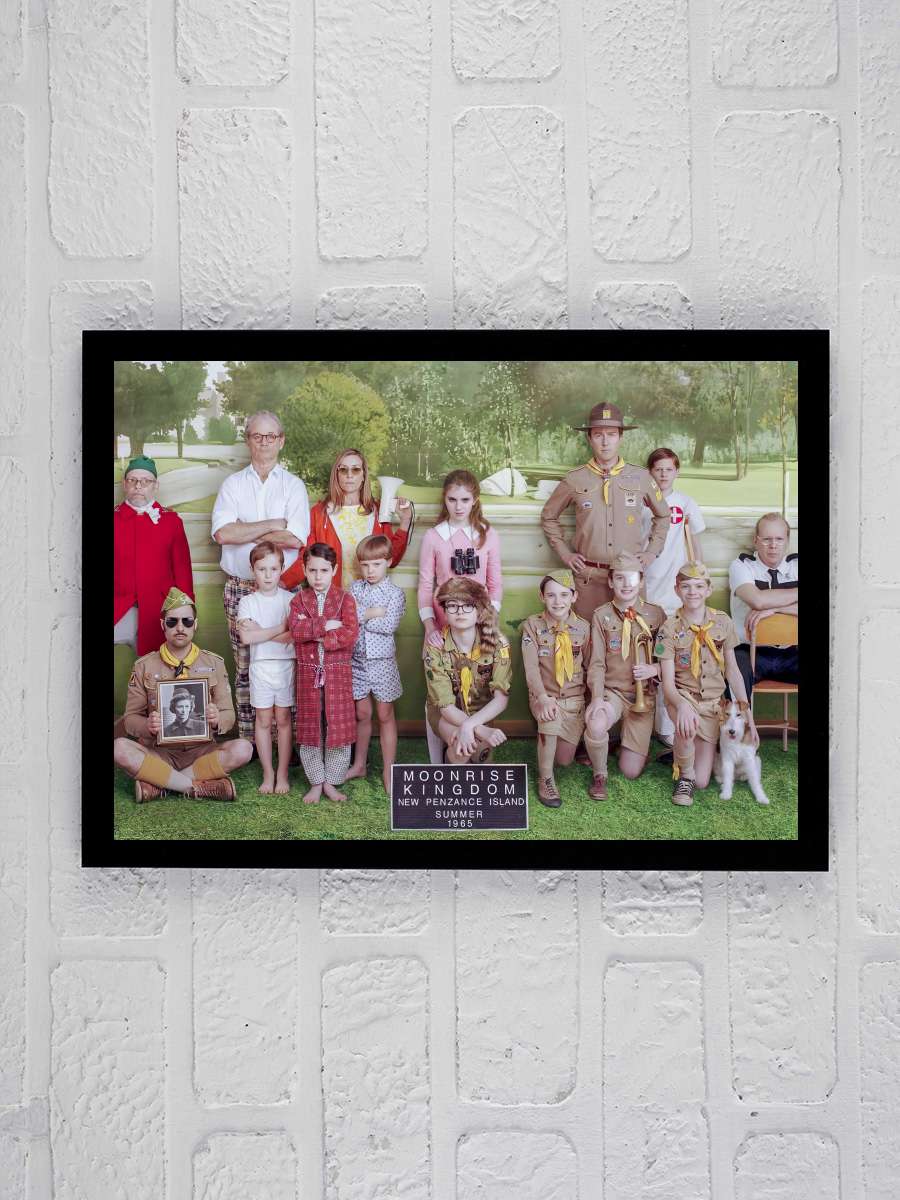 Moonrise Kingdom Film Tablo Siyah Çerçeveli Film Poster Afiş Tablo