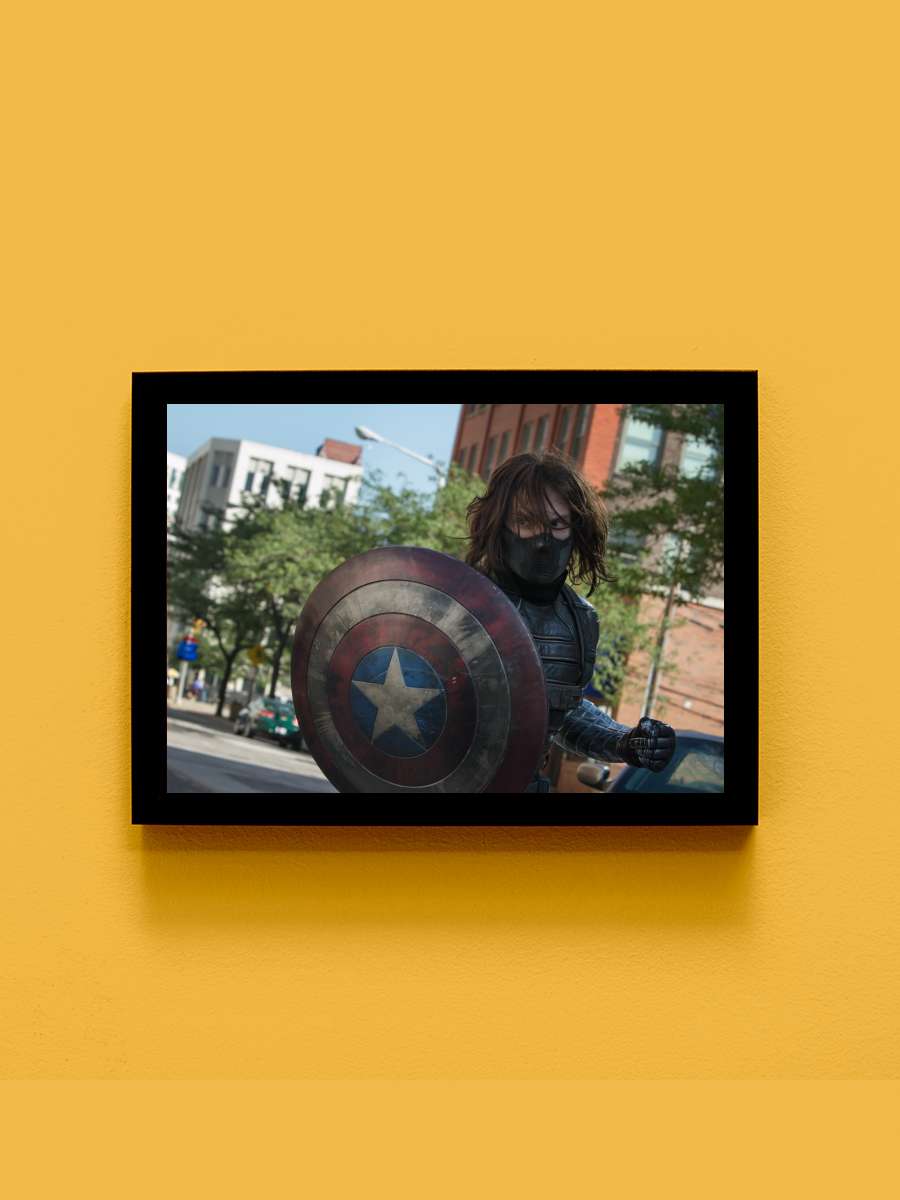 Kaptan Amerika: Kış Askeri - Captain America: The Winter Soldier Film Tablo Siyah Çerçeveli Film Poster Afiş Tablo