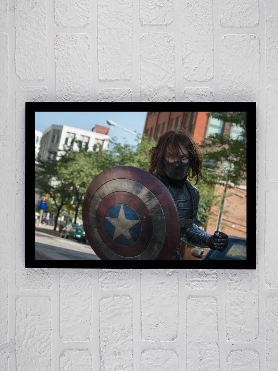 Kaptan Amerika: Kış Askeri - Captain America: The Winter Soldier Film Tablo Siyah Çerçeveli Film Poster Afiş Tablo