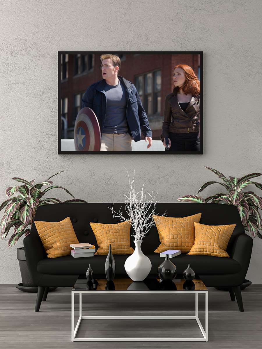 Kaptan Amerika: Kış Askeri - Captain America: The Winter Soldier Film Tablo Siyah Çerçeveli Film Poster Afiş Tablo