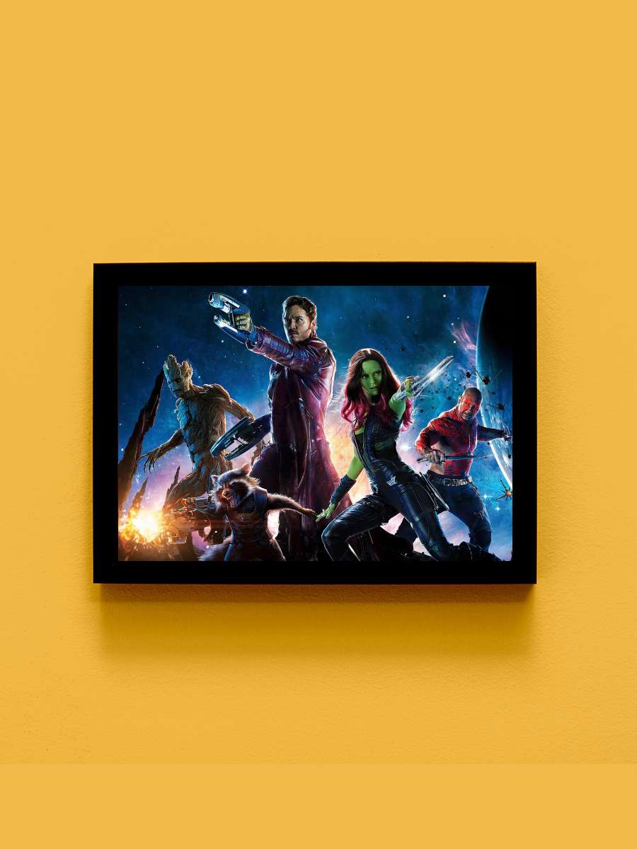 Galaksinin Koruyucuları - Guardians of the Galaxy Film Tablo Siyah Çerçeveli Film Poster Afiş Tablo