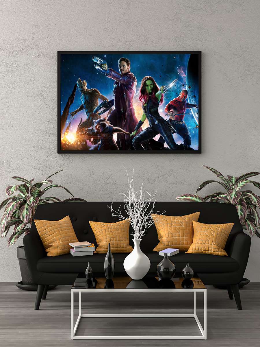 Galaksinin Koruyucuları - Guardians of the Galaxy Film Tablo Siyah Çerçeveli Film Poster Afiş Tablo