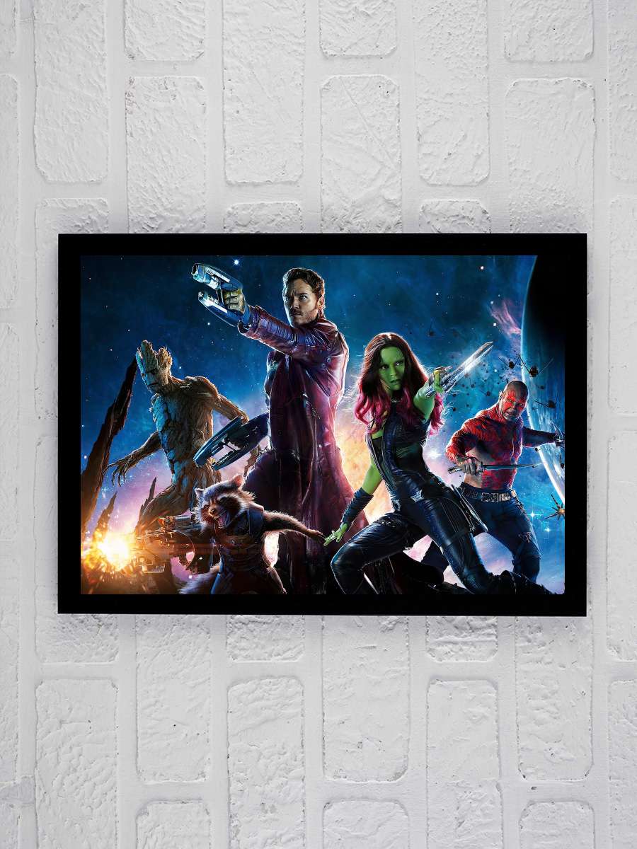 Galaksinin Koruyucuları - Guardians of the Galaxy Film Tablo Siyah Çerçeveli Film Poster Afiş Tablo