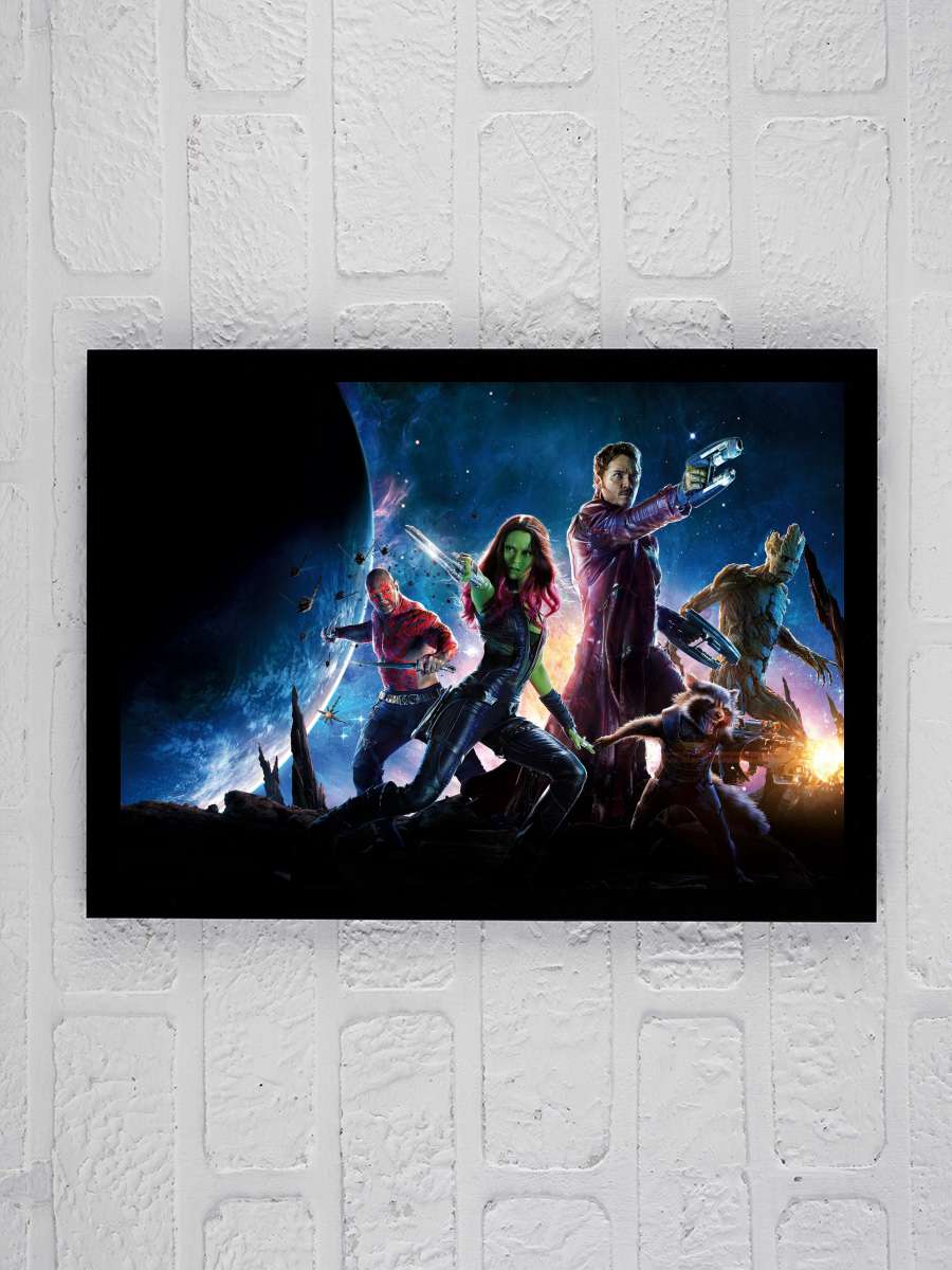 Galaksinin Koruyucuları - Guardians of the Galaxy Film Tablo Siyah Çerçeveli Film Poster Afiş Tablo