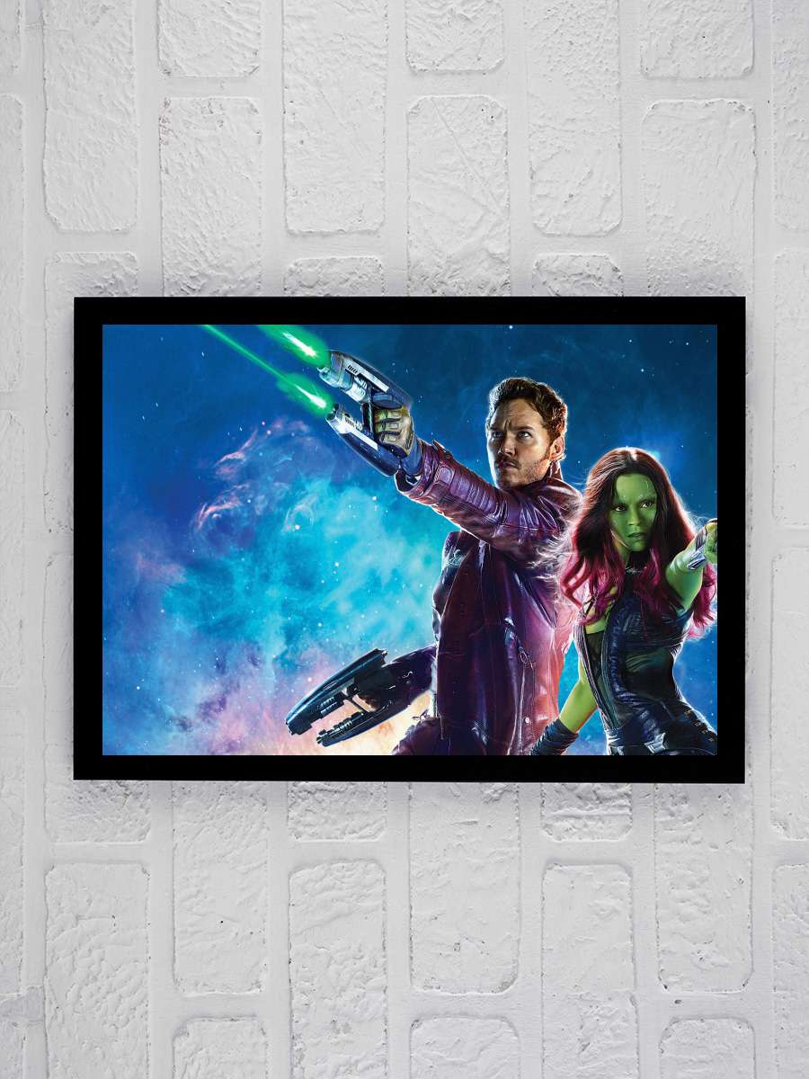 Galaksinin Koruyucuları - Guardians of the Galaxy Film Tablo Siyah Çerçeveli Film Poster Afiş Tablo