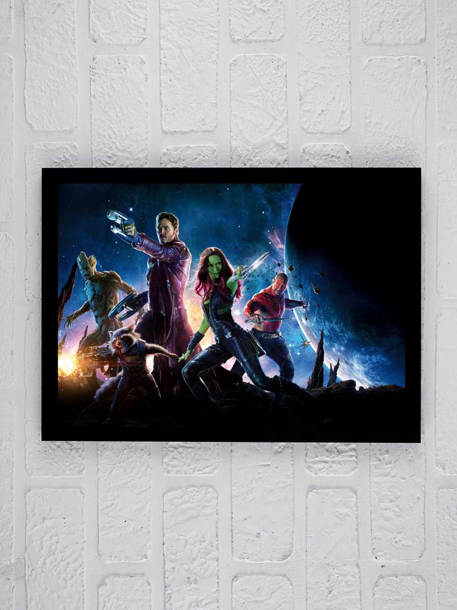 Galaksinin Koruyucuları - Guardians of the Galaxy Film Tablo Siyah Çerçeveli Film Poster Afiş Tablo