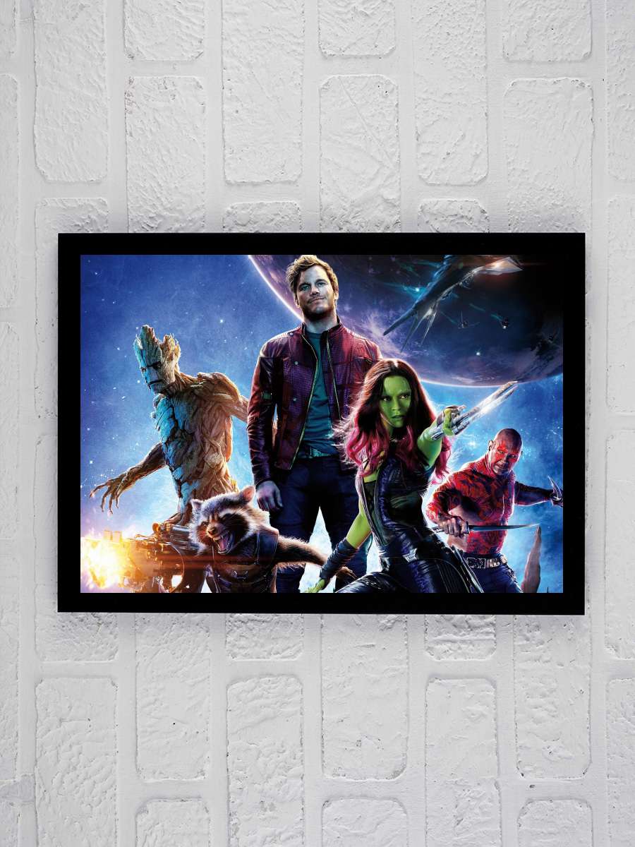 Galaksinin Koruyucuları - Guardians of the Galaxy Film Tablo Siyah Çerçeveli Film Poster Afiş Tablo