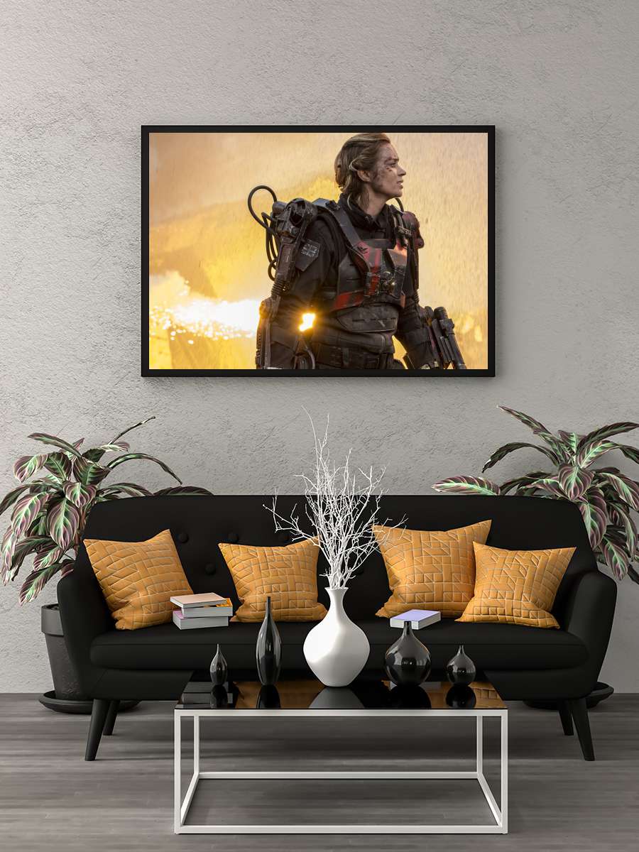 Yarının Sınırında - Edge of Tomorrow Film Tablo Siyah Çerçeveli Film Poster Afiş Tablo