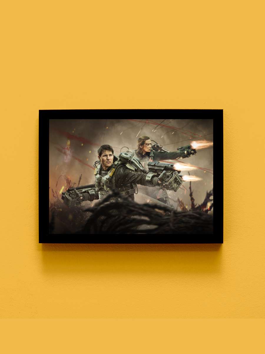 Yarının Sınırında - Edge of Tomorrow Film Tablo Siyah Çerçeveli Film Poster Afiş Tablo