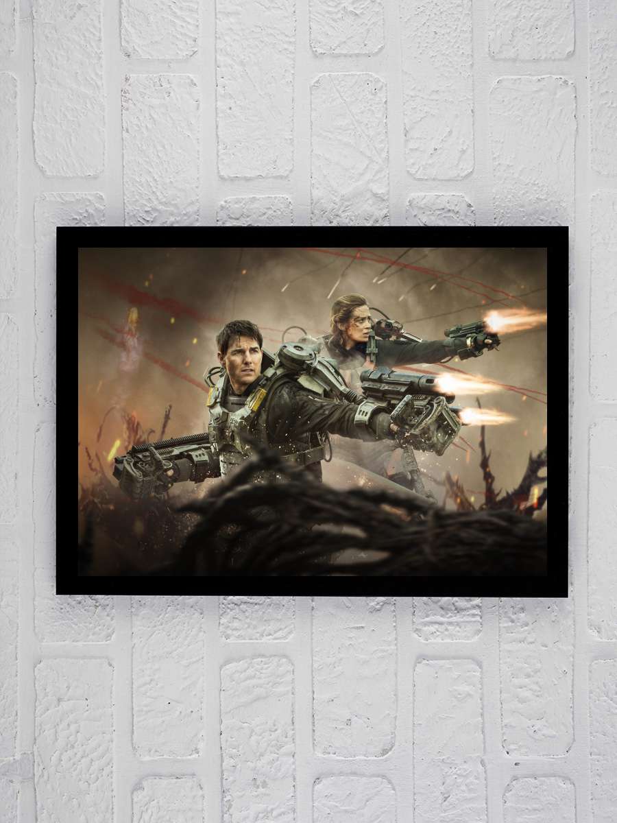 Yarının Sınırında - Edge of Tomorrow Film Tablo Siyah Çerçeveli Film Poster Afiş Tablo