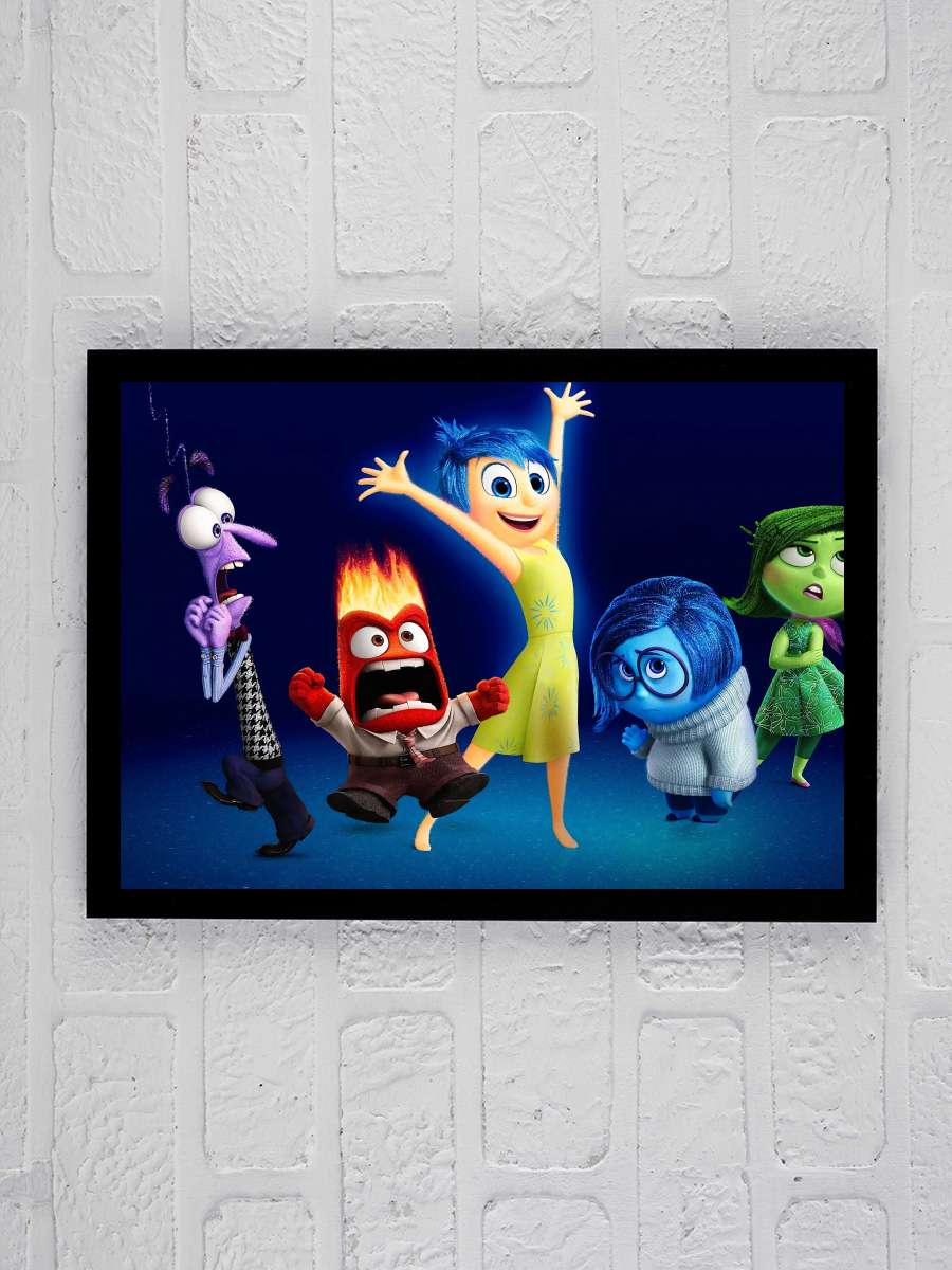 Ters Yüz - Inside Out Film Tablo Siyah Çerçeveli Film Poster Afiş Tablo