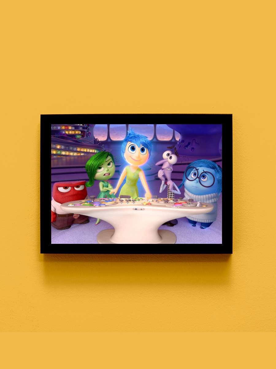 Ters Yüz - Inside Out Film Tablo Siyah Çerçeveli Film Poster Afiş Tablo