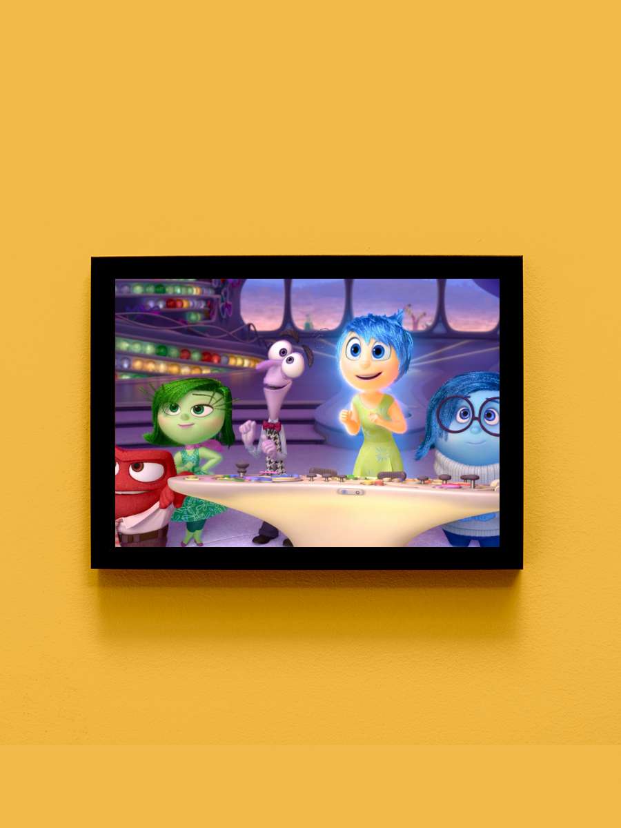 Ters Yüz - Inside Out Film Tablo Siyah Çerçeveli Film Poster Afiş Tablo