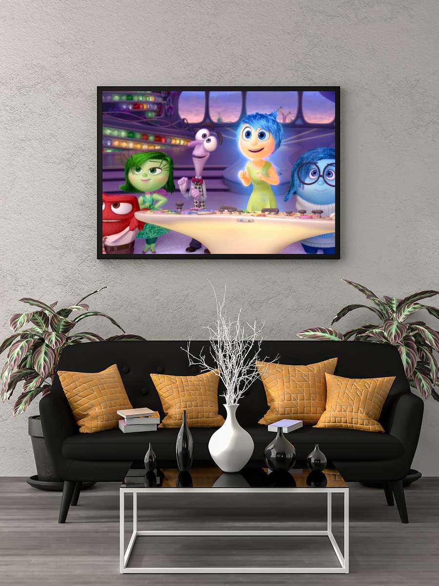 Ters Yüz - Inside Out Film Tablo Siyah Çerçeveli Film Poster Afiş Tablo