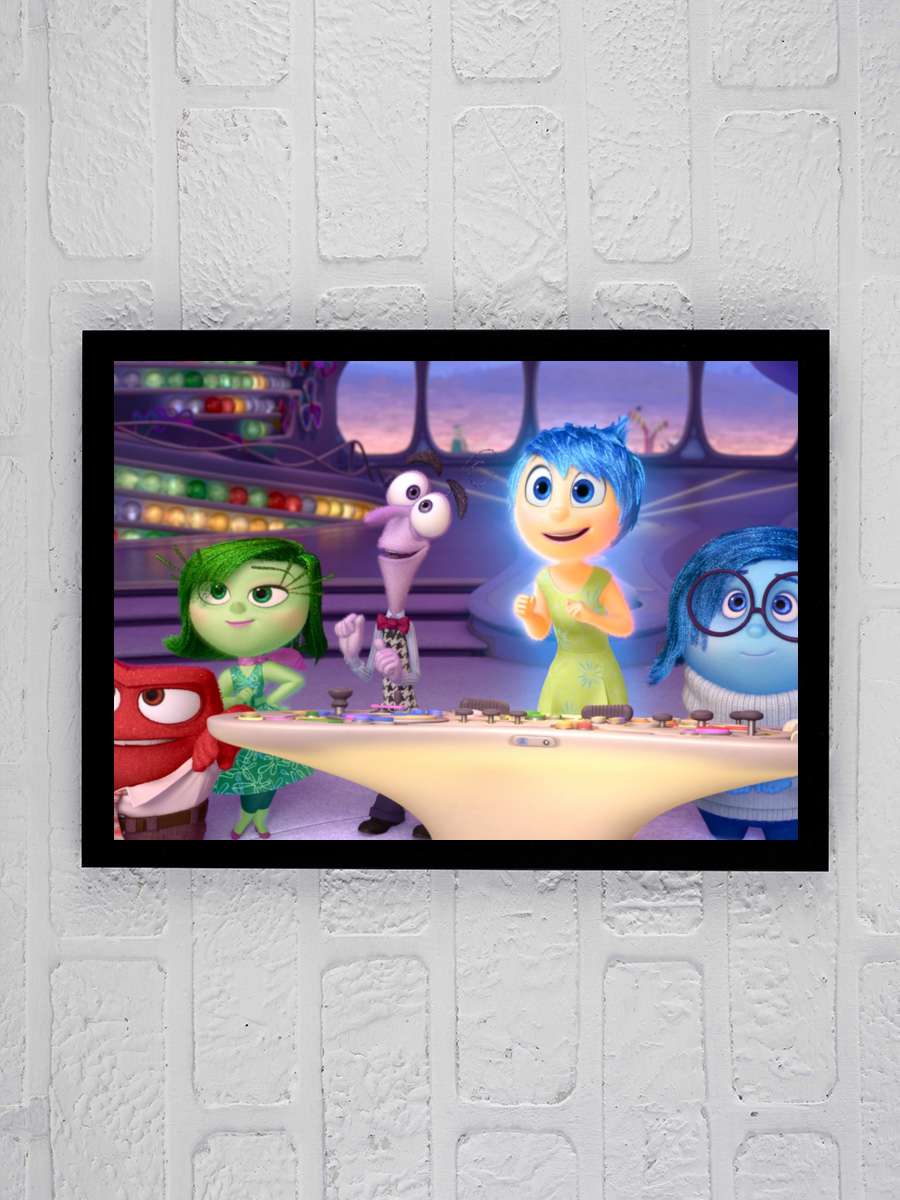 Ters Yüz - Inside Out Film Tablo Siyah Çerçeveli Film Poster Afiş Tablo