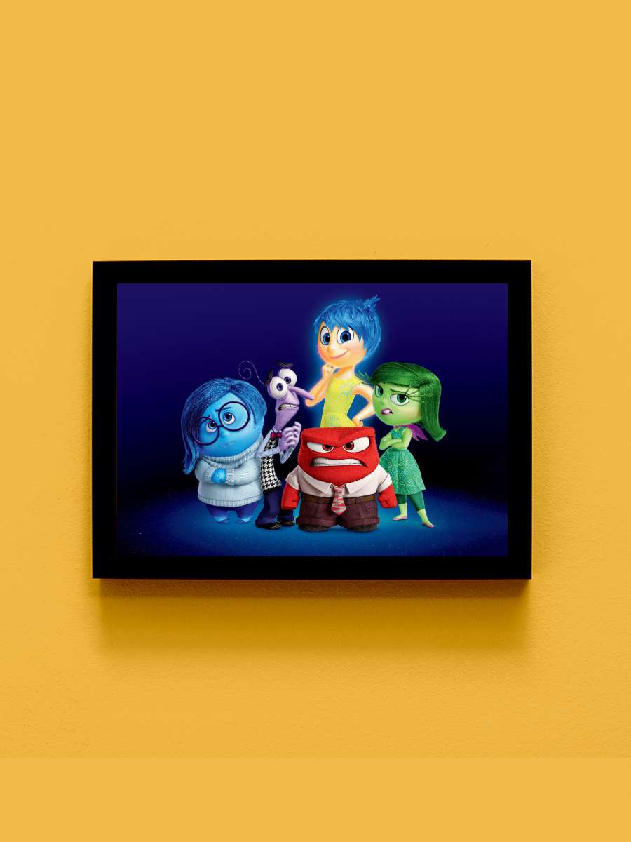 Ters Yüz - Inside Out Film Tablo Siyah Çerçeveli Film Poster Afiş Tablo