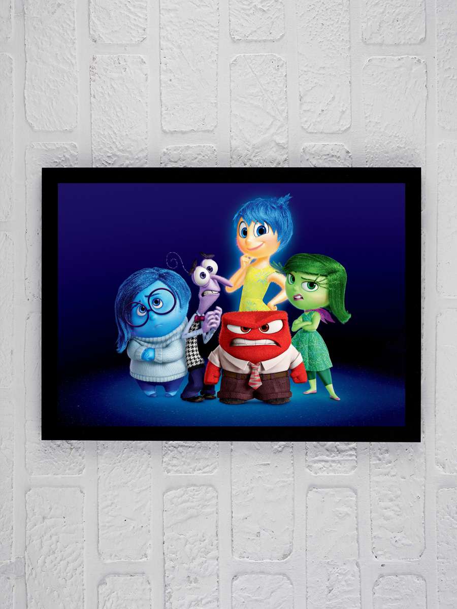 Ters Yüz - Inside Out Film Tablo Siyah Çerçeveli Film Poster Afiş Tablo