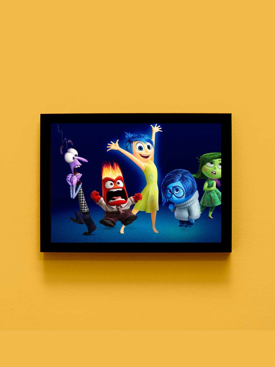 Ters Yüz - Inside Out Film Tablo Siyah Çerçeveli Film Poster Afiş Tablo