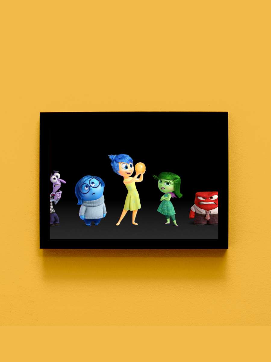 Ters Yüz - Inside Out Film Tablo Siyah Çerçeveli Film Poster Afiş Tablo